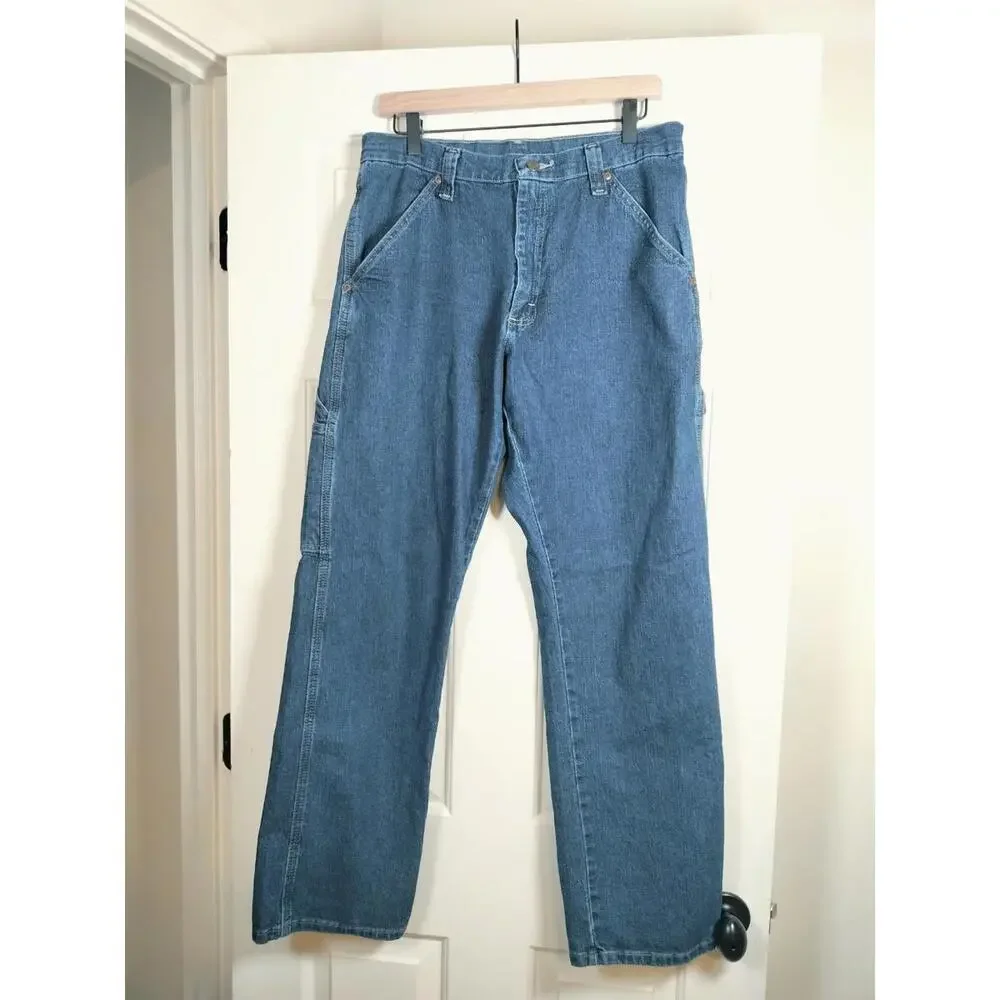 Wrangler Men's Five Star Premium Carpenter Jeans -32x30 Relaxed‎ Fit Straight